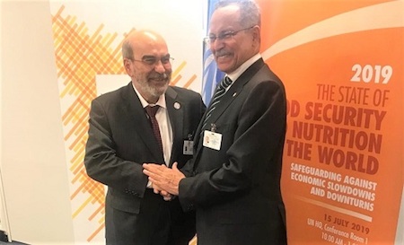 FAO Director-General José Graziano da Silva and ACP SG Dr. P. I. Gomes